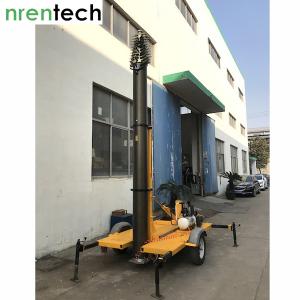 China 18m lockable pneumatic telescopic mast 100kg payloads NR-3300-18000-100L aluminum telescopic mast telecom tower mast wholesale