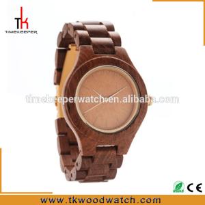 China Made from wood Japan movement Wood caseback engraved wood watch wholesale