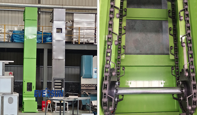 Fully Enclosed Tipping Z Bucket Elevator Conveyors For Granule Packing Machine
