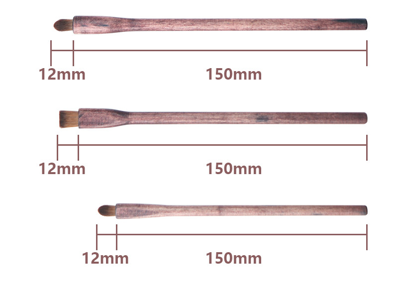 All Solid Wood cosmetic Brush Set for full face makeup setting