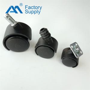 China 20mm Thread Length Chair Rolling Wheels 25mm Width wholesale