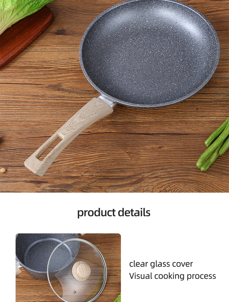8Pcs Maifan Stone Nonstick Aluminium Cooking Pot Set Grey Color