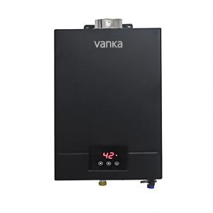 China Indoor Thermostat Digital Gas Water Heater Wall Mounted 12L Tankless Water Heater wholesale