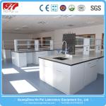 All Wood Corrosion Resistance Lab Island Bench Chemistry Lab Furniture