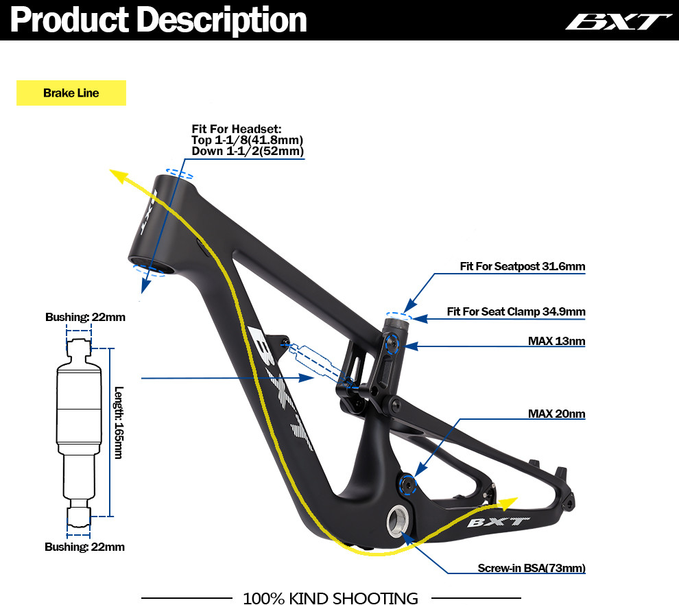 20 Full Suspension Carbon Mountain Bikes 10 Speed Carbon Bike Frame Mtb for Kids