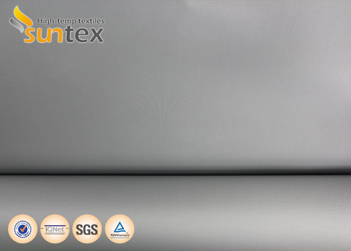 Fireproof Curtains PU Coated Fiberglass Fabric Smoke Barrier 0.4mm Thermal Insulation Roll Pipe Protection Cover
