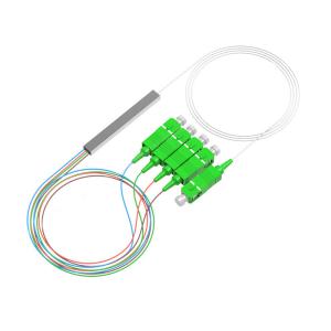 China 0.9mm Fiber Optic Accessories 1x4 Fiber Splitter LC SC APC UPC Connector wholesale