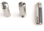 Wear Resistant Stainless Steel Fasteners / Slotted Headless Screw With Shank