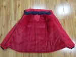 Women'S Cotton Padded Jacket Winter Ladies Quilted Coat With Hood Red
