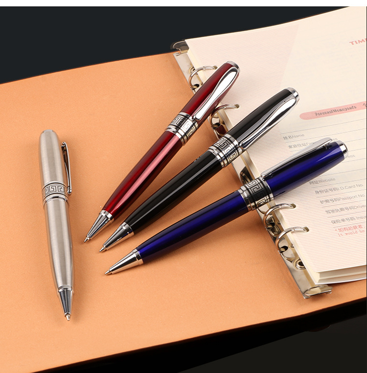 Big Fat Black Metal Roller Pen Ballpoint Pen With Logo For Business Signature 35 g