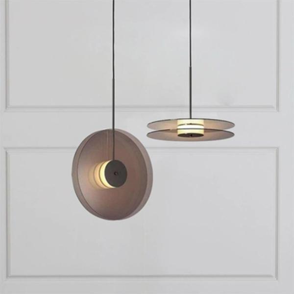 Modern Round Color Pendant Light Bedside Dining Living Room Bedroom Eclipse