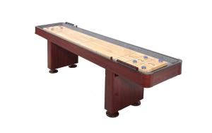 China Deluxe 108 Inches Shuffle Game Table Solid Wood Material With Cabinet wholesale