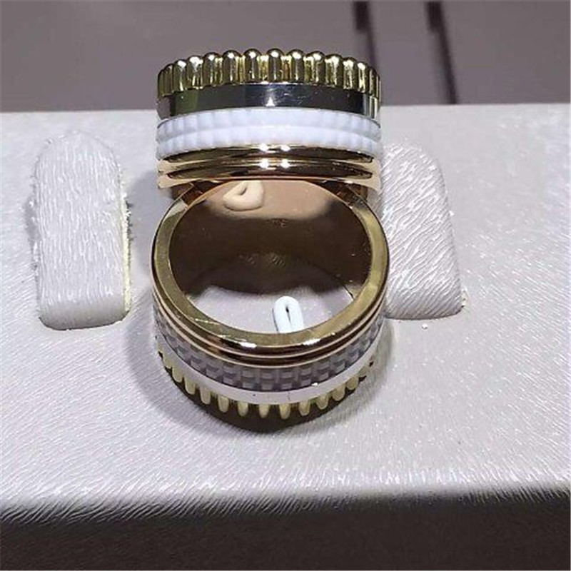Jewelry factory in Shenzhen, China Br wide ring 18k white gold yellow gold rose gold ring Luxury jewelry factory