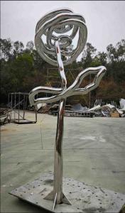 China Metal Abstract Art Sculpture Stainless Steel Abstract Yard Sculptures wholesale