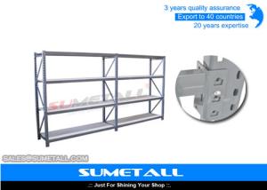 China Longspan Commercial Metal Shelving With Diamond Hole wholesale
