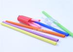 Business Trips Using Food Grade Silicone Straws FDA Colorful No Metal Aftertaste