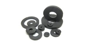 China Donut Shaped Strongest Sintered Ferrite Ring Magnet High Strength Various Sizes wholesale