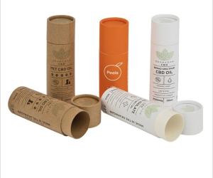 China Packaging Wine Cylinder Box , Dia9.9cm 88.5g Cylinder Kraft Box wholesale