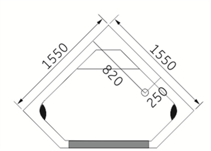American Standard Freestanding Jetted Tub , High End Corner Jacuzzi Bathtubs