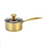 Kitchen 18 / 10 Stainless Steel Milk Pot For Cooking With Pot Cover