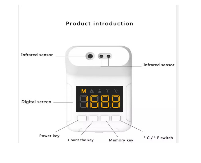 0.5% Accuracy 200g Touchless Body Temperature Detector