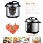 Stainless Steel 6 Qt Electric Pressure Cooker 800W Aluminum Alloy Inner Material