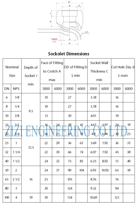 MSS SP 97 Sockolet OLET Pipe Fittings 3 / 4 Inch 3000 LB ASTM A694 F60