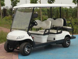 China Factory Price White 6 Person 35 Mph Electric Golf Cart Club Car ODM OEM Lead-Acid Battery wholesale