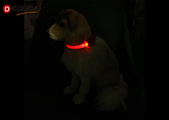 Stylish Pet Cat Dog Glow LED Collar Flashing Light Up Nylon Night Safety Collars