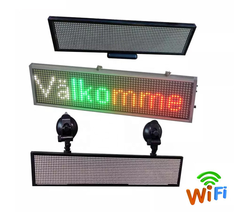 Wifi 4G USB Control Led P6 P8 P10 Car Window Display Screen