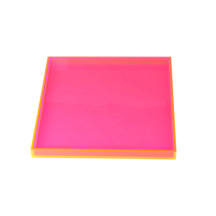 Plexiglass Acrylic Tray Display Clear Case Dessert Cake Box Custom Eco - Friendly
