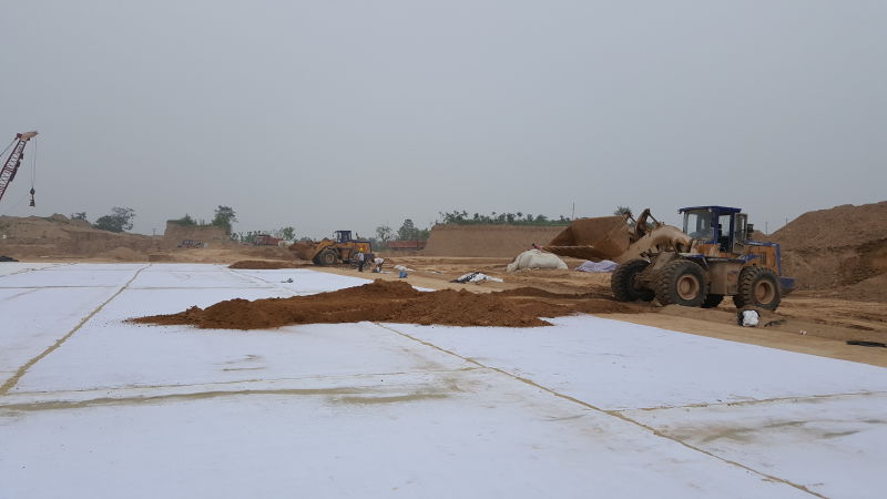5-Layer ASTM Bentonite Geosynthetics Clay Liner Waterproofing Geotextile with PE Film