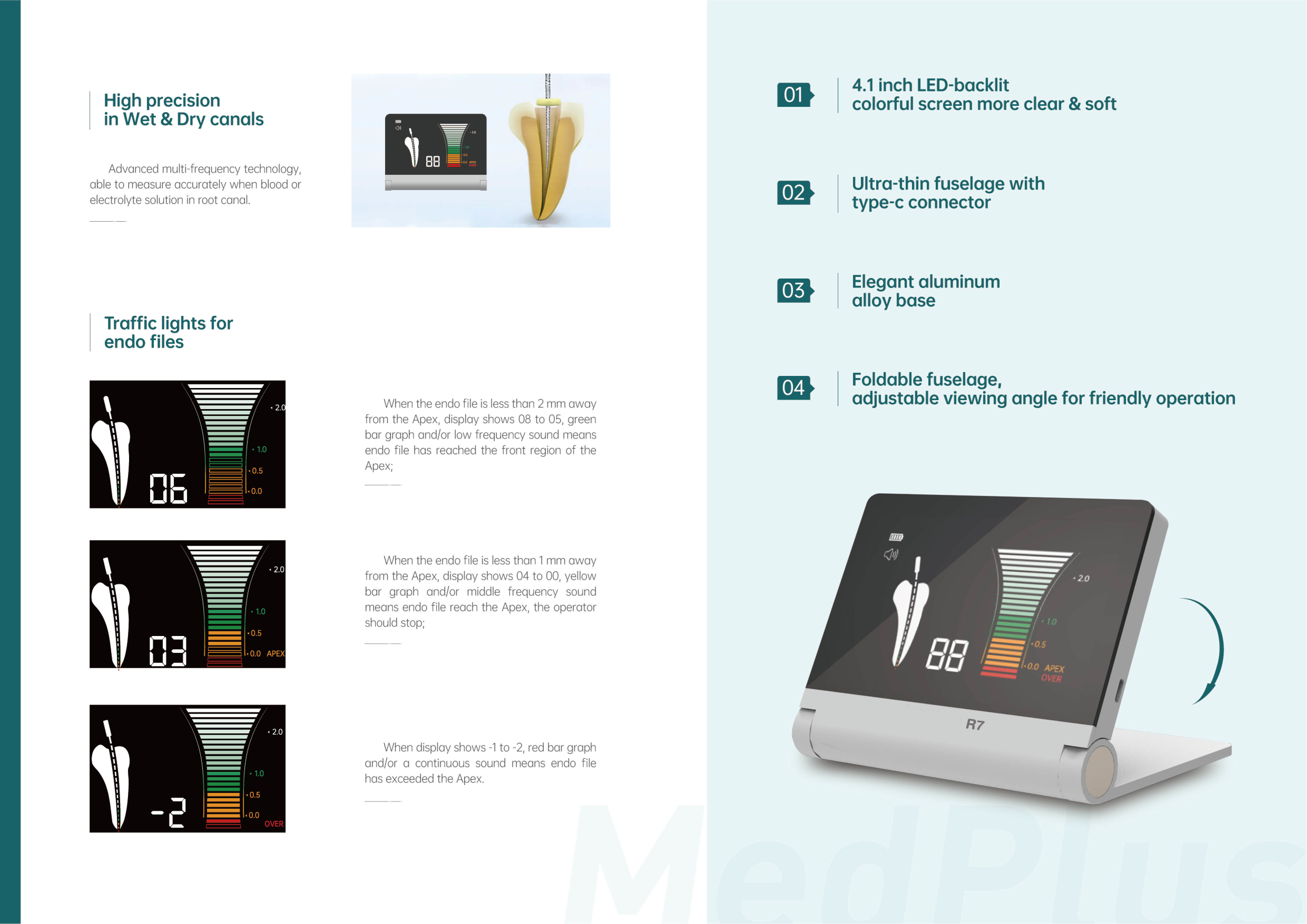Aluminum Alloy Apex Locator Endo Motor 50-60Hz For Root Canal Treatment