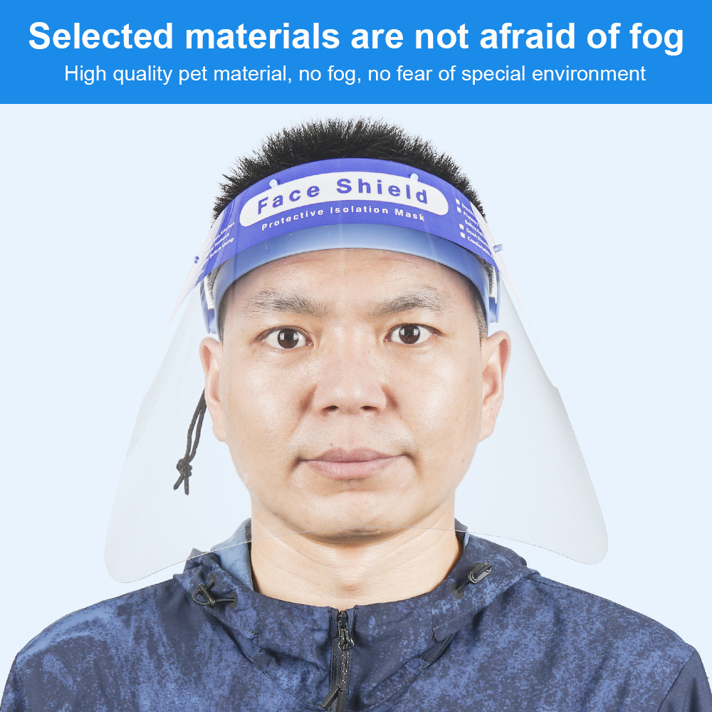 Custom Safety Face Shield Protective Visor Mask , Adjustable Anti Saliva Protective Mask