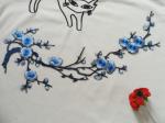 Hot Fix Motif Wintersweet Embroidery Lace Flower