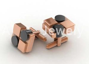 China Tagor Jewelry Top Quality Trendy Classic Men's Gift 316L Stainless Steel Cuff Links ADC115 wholesale