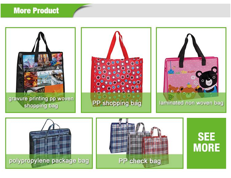 Reusable Polypropylene Grocery Bags Woven Material Woven Polypropylene Shopping Bags
