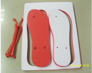 China Sublimation Red Blank Rubber Slippers wholesale