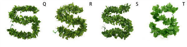 2.3m Fake Ivy Leaves Garland Vine Creeper Grape Foliage Carton Packing