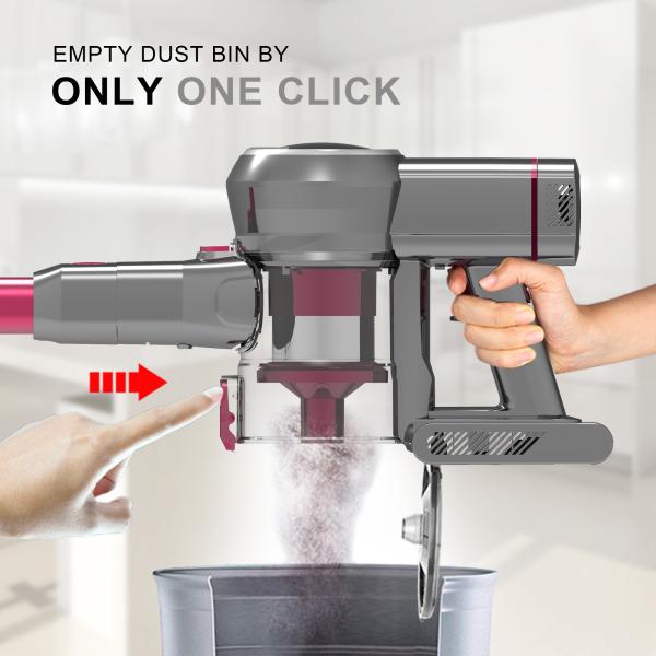 Li Ion Powerful Cordless Vacuum Cleaner , Lightweight Stick Vacuum Cleaner