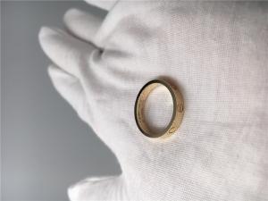 China Simple Design High End Custom Jewelry Love Ring Wedding Band wholesale