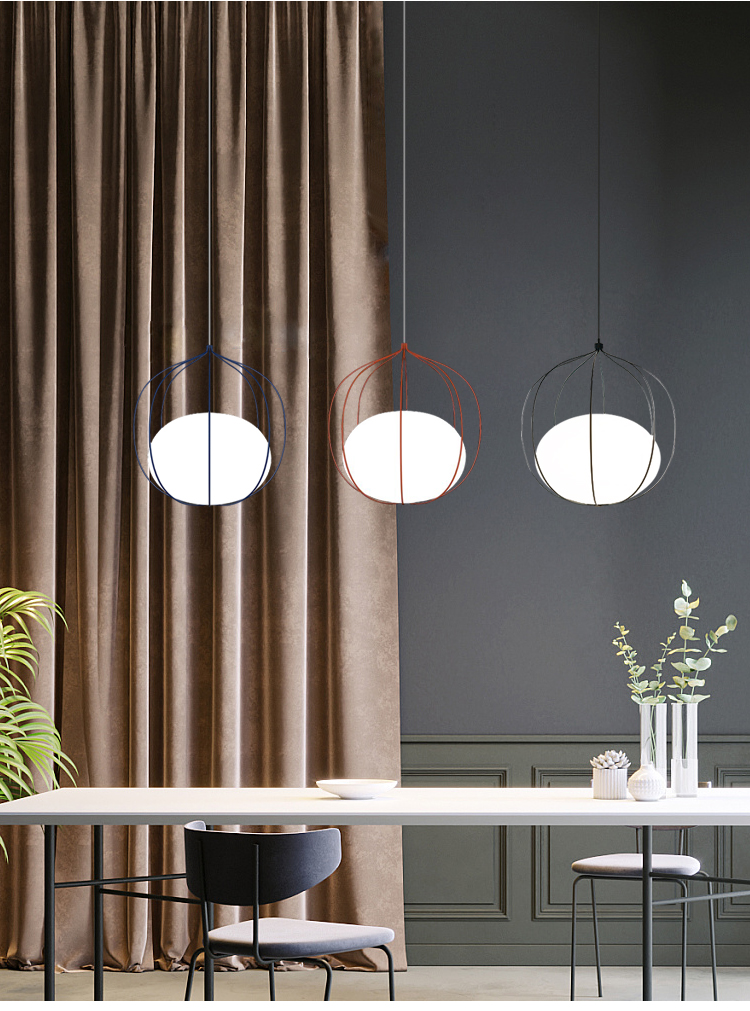 Nordic Modern Pendant Lights Iron Glass Ball pendant Lamp(WH-GP-171)