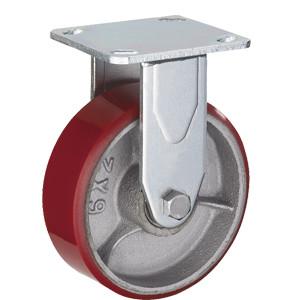 China Rigid PU cast iron Caster wholesale