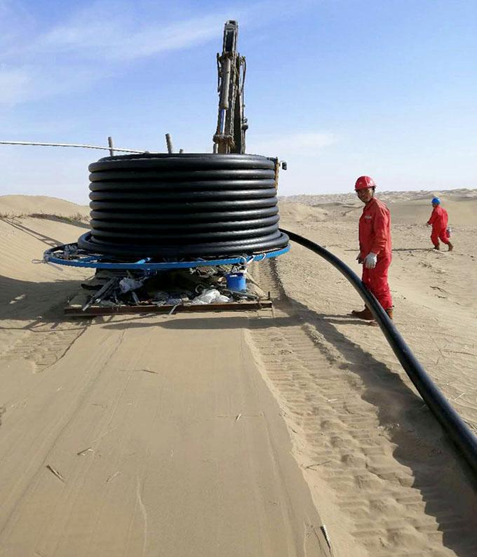 High Pressure Polyethylene Natural Gas Pipe Enhanced 32MPa Abrasion Resistant