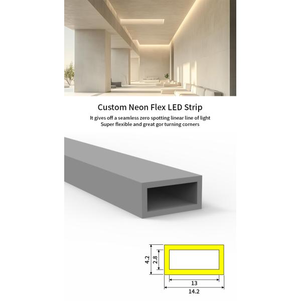 12mm Width Flexible LED Strip Light IP65 Waterproof For Staircase Indoor Decoration