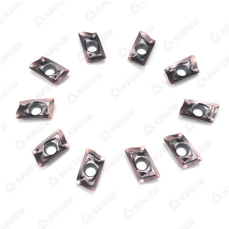 10 Pieces/Box PVD Coated Carbide Milling Insert AOMT 123608/184808 Metalworking Herramientas