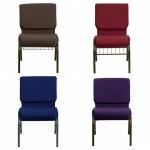 Navy Blue Church Chairs Fabric Stacking Church Chairs Modern Design