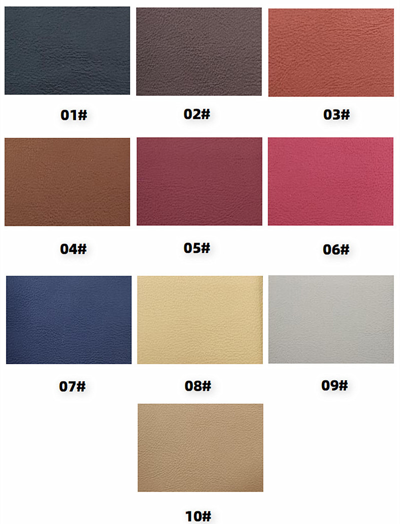 Recycled Embossed PVC Leather For Car Seat Cover Napa Grain Leather