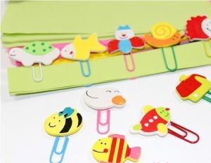 China Fashion cute cartoon animals paper clips wooden paper clips wholesale