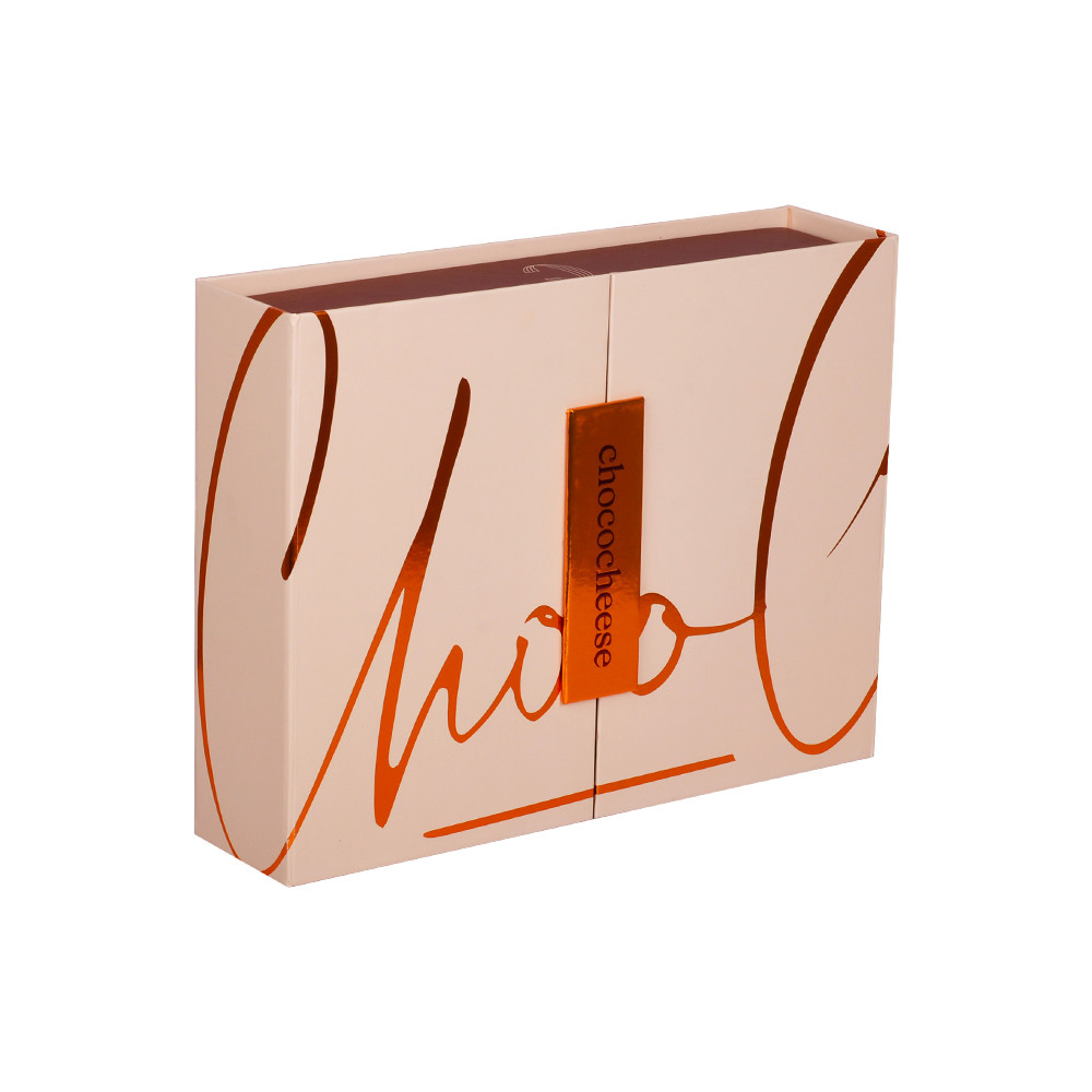 Double Door Cake Paper Box Packaging Dessert Luxury Magnetic Lids